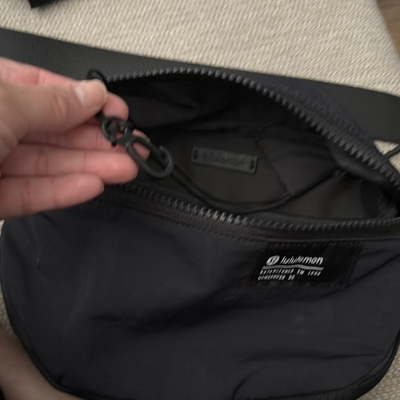 Lululemon Athletica Black Crossbody Bag Sleek Design - Picture 7 of 8